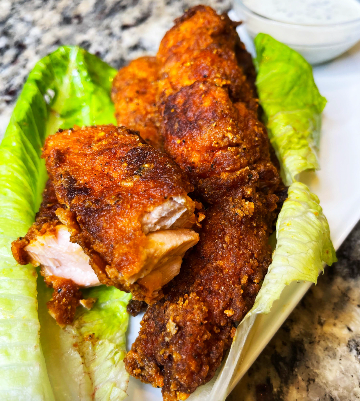 Buffalo Lemon Pepper Salmon Tenders
