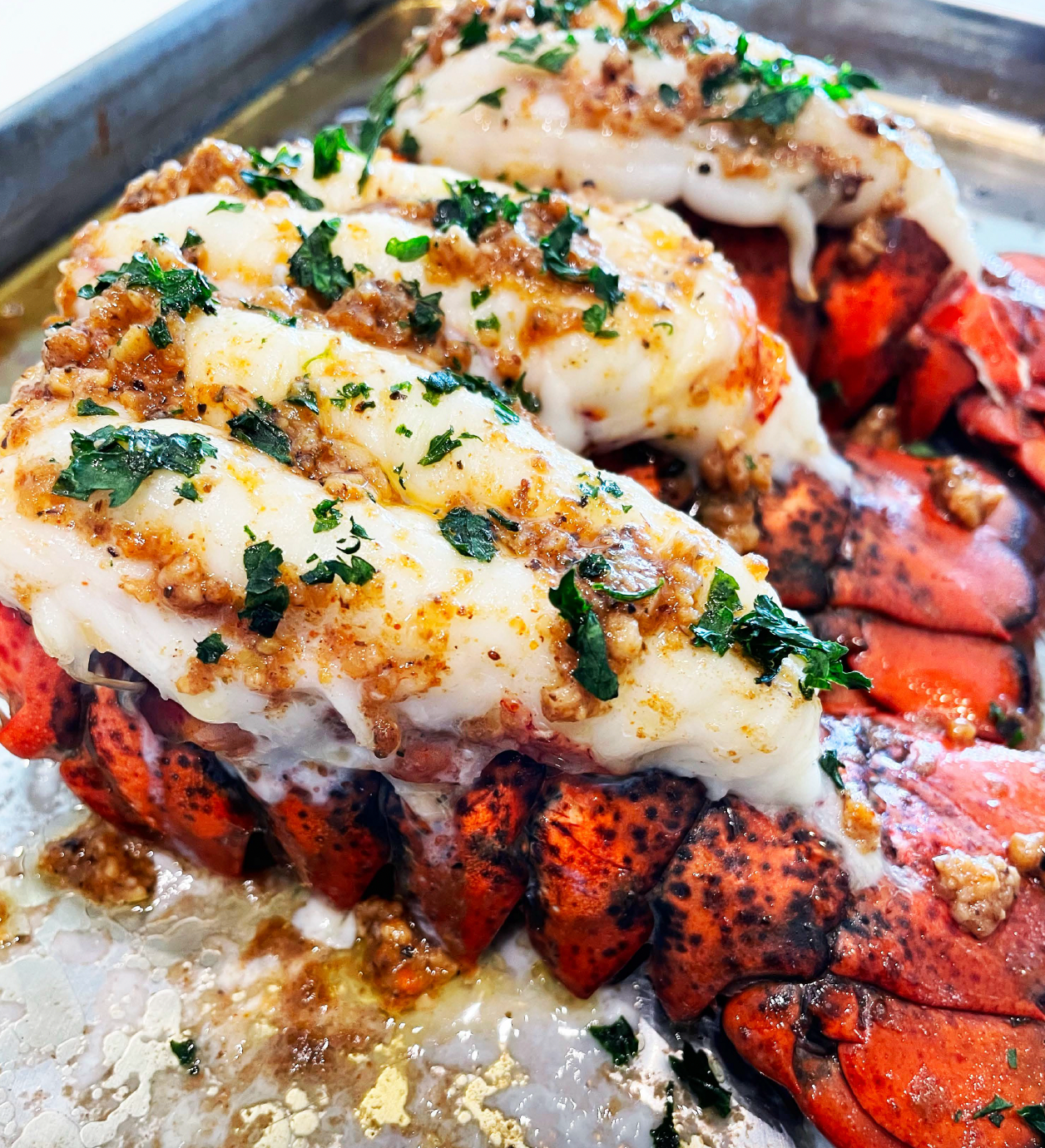 Garlic Parmesan Lobster Tails