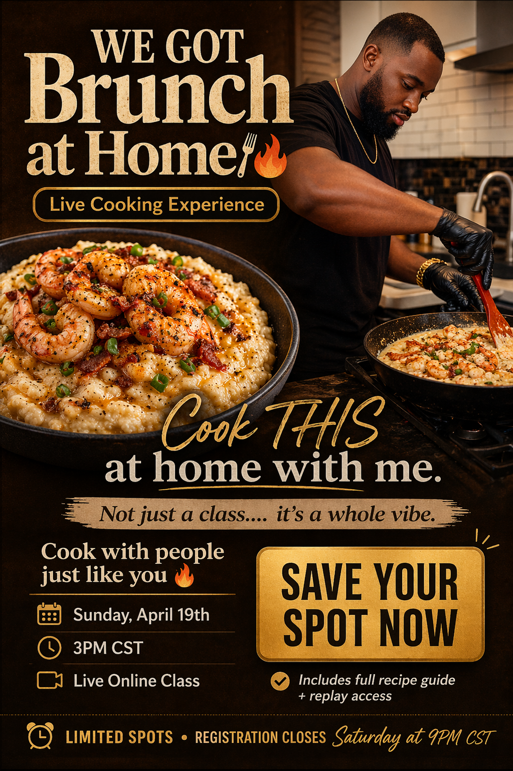 Sunday Kitchen Sessions (Virtual Cooking Class)
