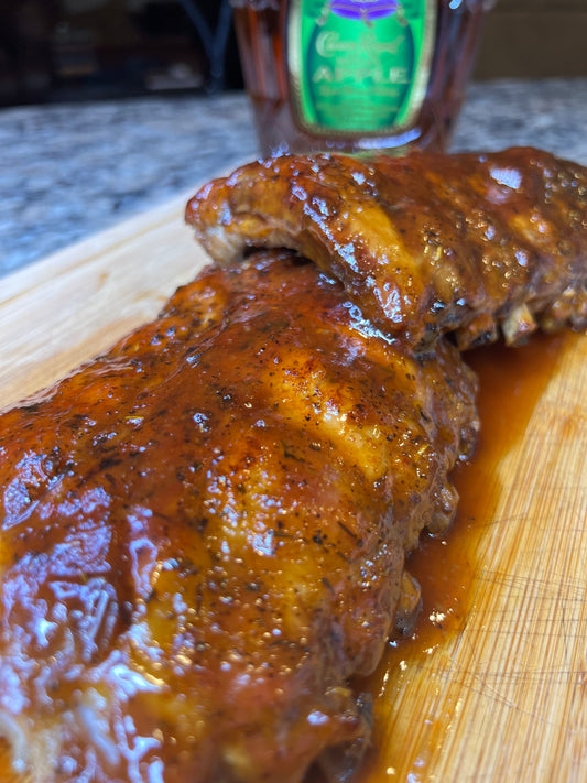 Apple Crown Glazed Ribs (Oven Baked)
